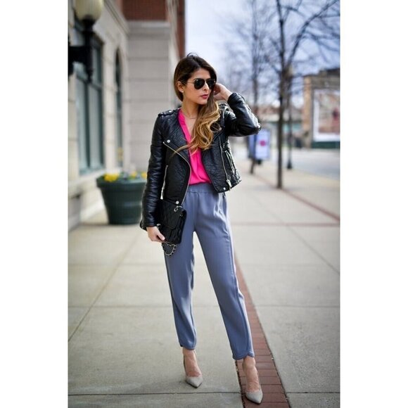 J Crew Womens Reese Trouser Sz 6 Gray Pull On Tulip Hem Pant Minimalist Preppy - Picture 2 of 10